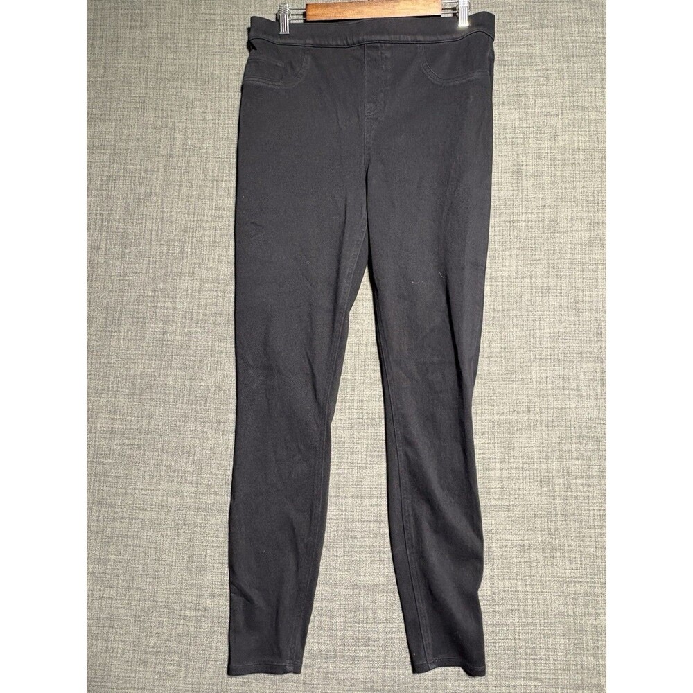 Spanx XL ladies tall & long slimming stretch black pull on jeans/ jeggings